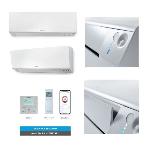 Daikin Air Conditioning FTXM35R+RXM35R9 Wall Mounted 3.5Kw/12000Btu Inverter Heat Pump Install Kit