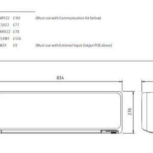 Fujitsu Air conditioning ASYG12KGTB Wall Mount Heat pump Inverter A+++ R32 3.5Kw/12000Btu 240V~50Hz