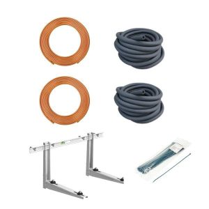 Fujitsu AIRSTAGE Air conditioning ASEG12KPCE AOEG12KPCA Economy Wall Heat pump A+ R32 Install Kit