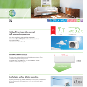 Fujitsu AIRSTAGE Air conditioning ASEH12KLTA AOEH12KLTA Eco Enhanced Wall A++ R32 3.5Kw/12000Btu