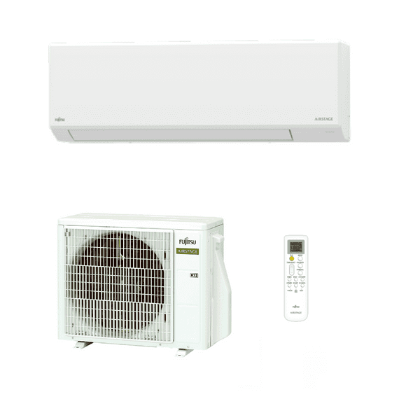 Fujitsu AIRSTAGE Air conditioning ASEH12KLTA AOEH12KLTA Eco Enhanced Wall A++ R32 3.5Kw/12000Btu