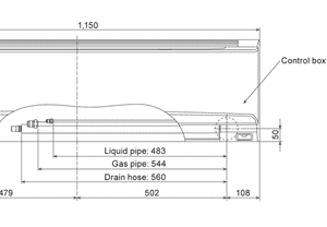 Fujitsu AIRSTAGE Air Conditioning ASEH36KMTB AOEH36KMTB Wall Mounted Heat Pump A++ Install Kit