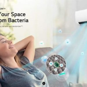 Lg Air Conditioning Deluxe DC12RK-NSJ+DC12RK-UL2 Wall Mounted Heat Pump 3.5Kw/12000Btu A++ R32