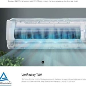 Lg Air Conditioning Deluxe DC12RK-NSJ+DC12RK-UL2 Wall Mounted Heat Pump 3.5Kw/12000Btu A++ R32