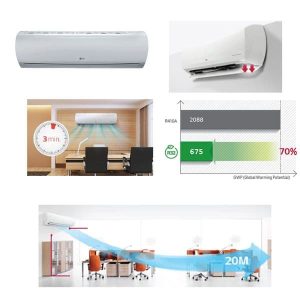 Lg Air Conditioning US36F.NR0 Wall Mounted Heat Pump Inverter 10Kw/36000Btu A+ R32 240V~50Hz