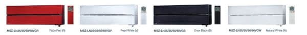 Mitsubishi Electric AC MSZ-LN25VG 2.5Kw/9000Btu R32 Inverter Heat Pump Wall Mounted A+++ 240V~50Hz