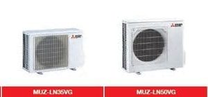 Mitsubishi Electric AC MSZ-LN25VG 2.5Kw/9000Btu R32 Inverter Heat Pump Wall Mounted A+++ 240V~50Hz