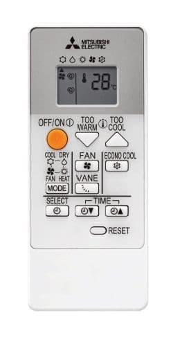 Mitsubishi Electric Air Conditioning MSZ-HR35VF Classic Wall Mounted 3.5Kw/12000Btu R32 A+ 240V~50Hz