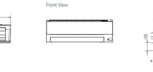 Mitsubishi Electric Air Conditioning MSZ-HR25VF Classic Wall Mount 2.5Kw/9000Btu R32 A+ Install Pack