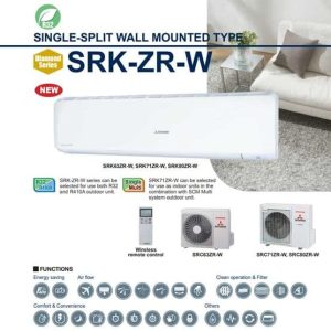 Mitsubishi Heavy Industries Air Conditioning SRK71ZR-WF FDC71VNP-W Wall Diamond Wi-Fi 6.3Kw A++